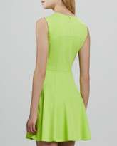 Thumbnail for your product : Nanette Lepore Super Slide Fit-and-Flare Dress, Lime