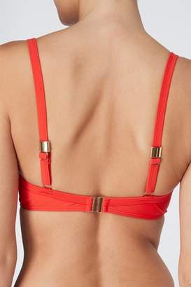 Next Womens Red Shape Enhancing Bikini Top