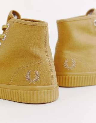 Fred Perry Waxed Canvas High Top Sneaker