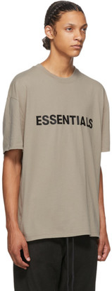 Essentials Taupe Logo T-Shirt