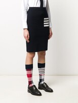 Thumbnail for your product : Thom Browne 4-Bar links stitch pencil skirt