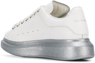 Alexander McQueen Oversized glitter low-top sneakers