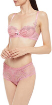 Thumbnail for your product : Lise Charmel Soir De Venise Embroidered Tulle And Leavers Lace Balconette Bra