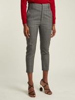 Thumbnail for your product : Etoile Isabel Marant Noah Cropped Wool Trousers - Light Grey