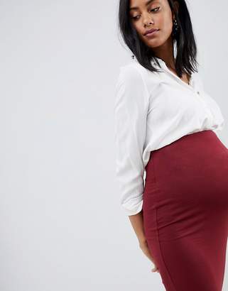 ASOS Maternity DESIGN Maternity jersey pencil skirt