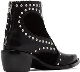 Thumbnail for your product : Alexander McQueen Black Cowboy 40 Studded Leather Boot