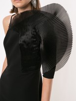Thumbnail for your product : Isabel Sanchis Pleated Fan Detail Mini Dress