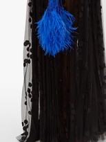 Thumbnail for your product : Maria Lucia Hohan Anastasia Polka-dot Tulle Maxi Dress - Black