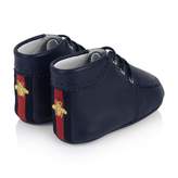 Thumbnail for your product : Gucci GUCCINavy Leather Pre Walker Booties