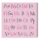 Thumbnail for your product : Oliver The Gal Artist Co. Olivia's Easel 'Pink ABCs' Canvas Art