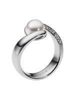 Thumbnail for your product : Skagen Classic pearl silver stainless steel ring