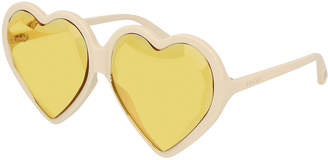 Gucci Forever Hollywood Heart-Shaped Acetate Sunglasses