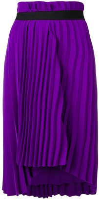 Balenciaga Pleated Elastic Skirt