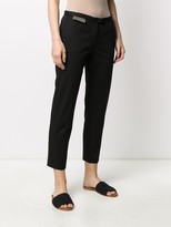 Thumbnail for your product : Fabiana Filippi Beaded Cropped Chinos