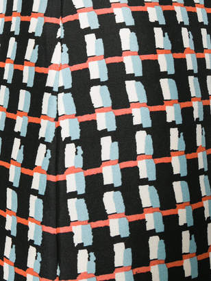 Marni abstract printed pencil skirt