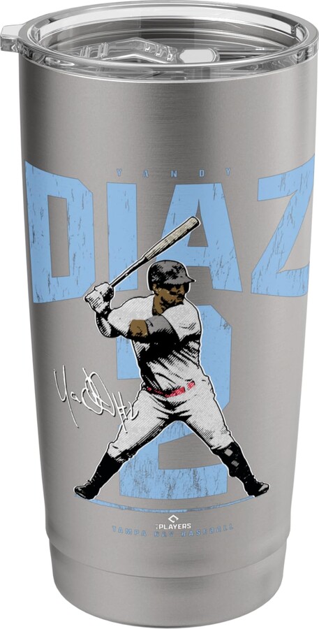 License Champs Yandy Díaz | Tampa Baseball Players | MLBYDI3921 Stainless Steel Insulated Tumbler