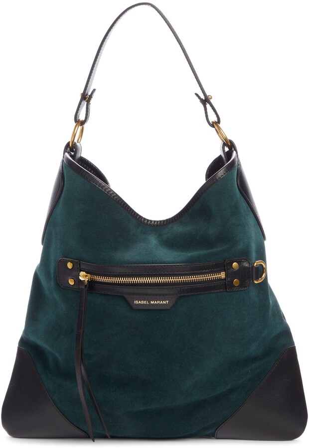 Isabel Marant Amuko Suede & Leather Hobo Bag ShopStyle