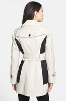 Thumbnail for your product : Jessica Simpson Ruffle Detail Colorblock Trench Coat