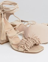 Thumbnail for your product : ASOS TAMA Fringe Heeled Sandals