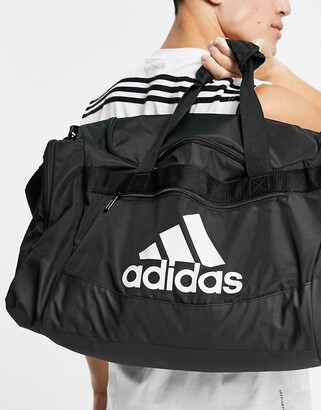 adidas Training Defender IV medium duffle bag in black - ShopStyle