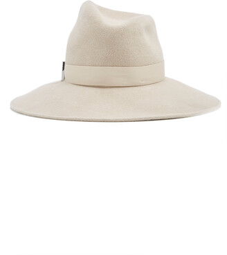 Gigi Burris Millinery Drake Asymmetric Velour Felt Hat