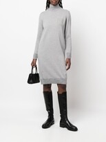 Thumbnail for your product : Peserico Contrast-Pocket High-Neck Dress