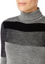 Thumbnail for your product : Linea Stripe roll neck jumper