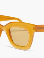 Thumbnail for your product : Lapima Lisa Square Acetate Sunglasses - Light Yellow