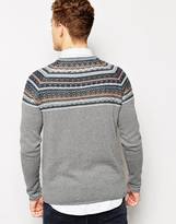 Thumbnail for your product : Solid Jumper With Reverse Jacquard Yoke