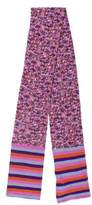 Thumbnail for your product : Marc by Marc Jacobs Printed Knit Scarf Purple Printed Knit Scarf