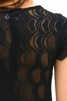 Thumbnail for your product : Nightcap Clothing Cap Sleeve Deep V Victorian Dress in Black