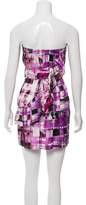 Thumbnail for your product : Ali Ro Printed Strapless Dress w/ Tags