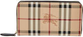 Thumbnail for your product : Burberry Haymarket Check & Leather Zip Around Wallet