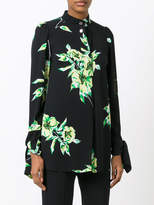 Thumbnail for your product : Proenza Schouler tie cuff floral print shirt