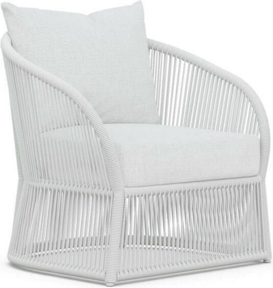 Azzurro Living Cape Town Outdoor Swivel Club Chair in White