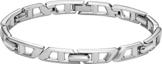 ☆DIESEL☆ logo chain bracelet DX1490040 Diesel Men's Logo Silver Stainless Steel Chain Bracelet