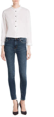 MiH Jeans M i H Cotton Shirt with Ruffle Collar