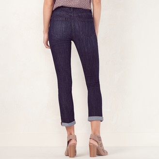 Lauren Conrad Women's Cuffed Skinny Capri Jeans