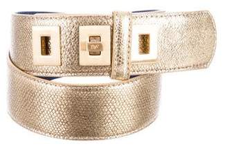 Diane von Furstenberg Metallic Waist Belt