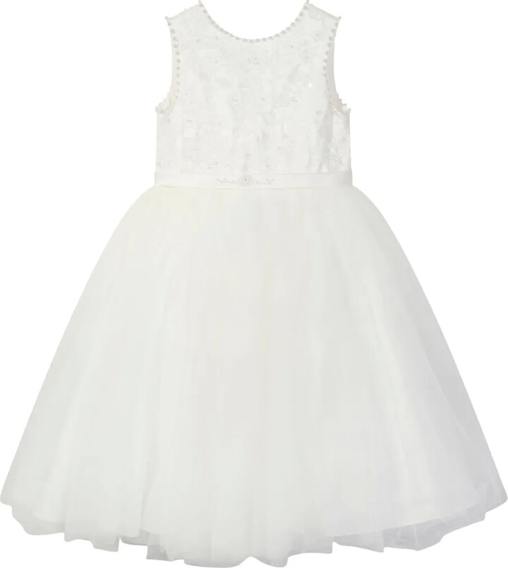 Sarah Louise Floral-Embroidered Dress