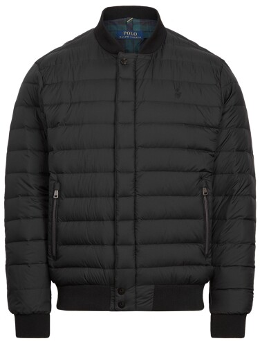 packable down bomber jacket