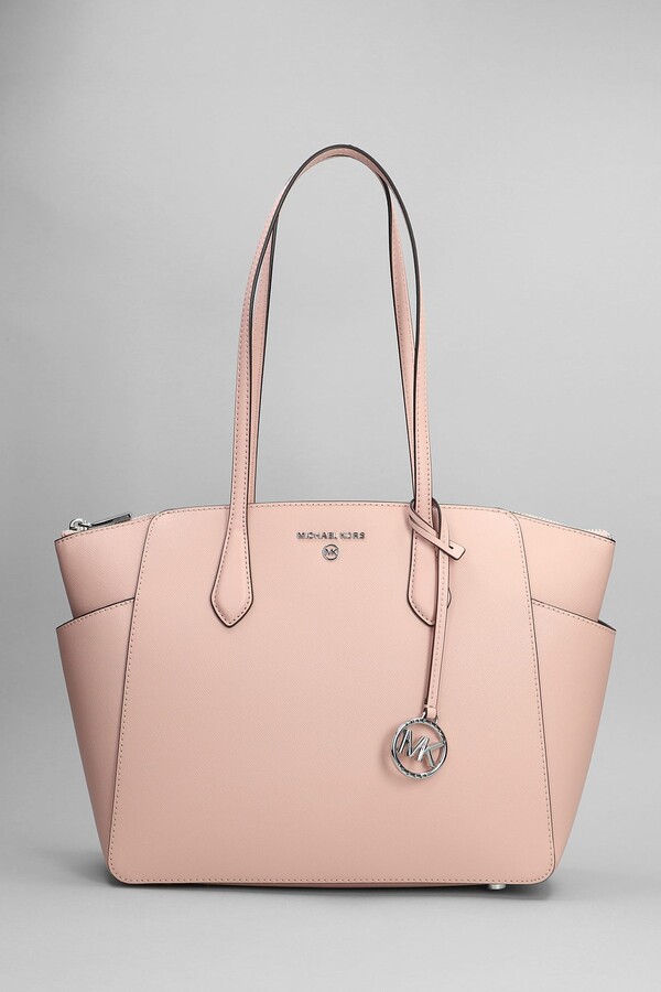 Michael Kors Marilyn Tote In Rose-Pink Leather - Women for Women