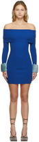 Thumbnail for your product : Blumarine Blue Faux-Fur Knit Dress