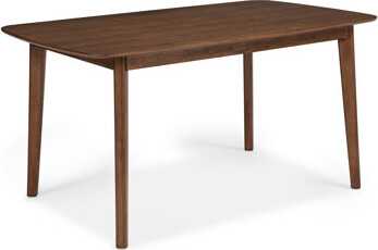 George Oliver Mid-Century Modern 1Pc Rectangular Table Warm Wood Finish Wooden Dining Room Furniture (Table Only)