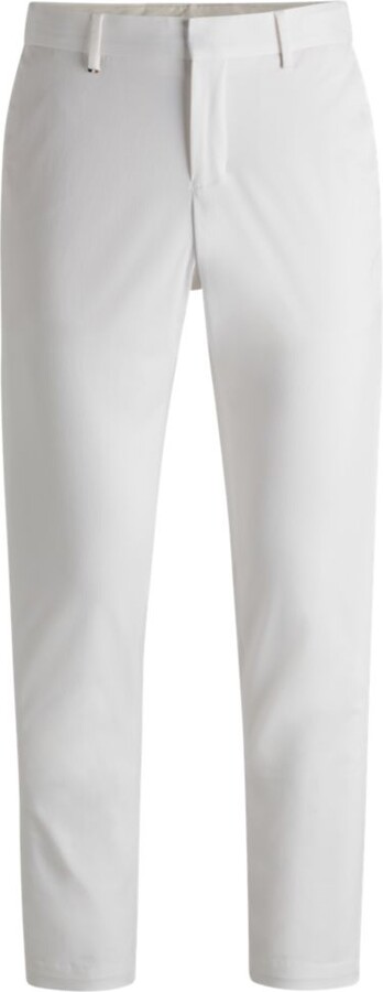 HUGO BOSS Slim-fit trousers in washable stretch cotton