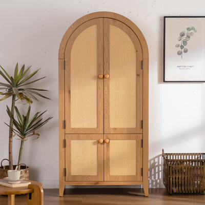 Arched Kitchen Pantry Cabinet