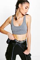 Thumbnail for your product : boohoo Ally Fit Strappy Back Sports Bra