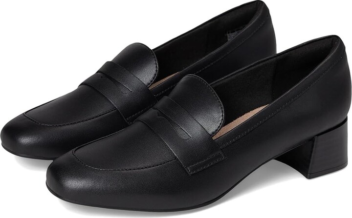 Clarks Iridessa Sky High Women's Heels Black Leather : 9 B - Medium