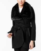 Thumbnail for your product : French Connection Faux-Fur-Collar Asymmetrical Coat