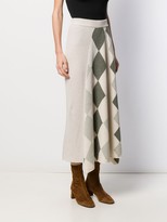 Thumbnail for your product : Pringle Graphic Argyle Panel Skirt
